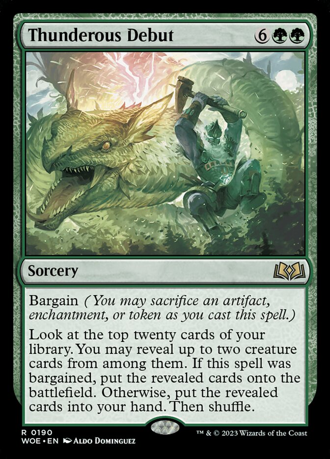 Thunderous Debut 190/276 (Wilds of Eldraine)  - Foil