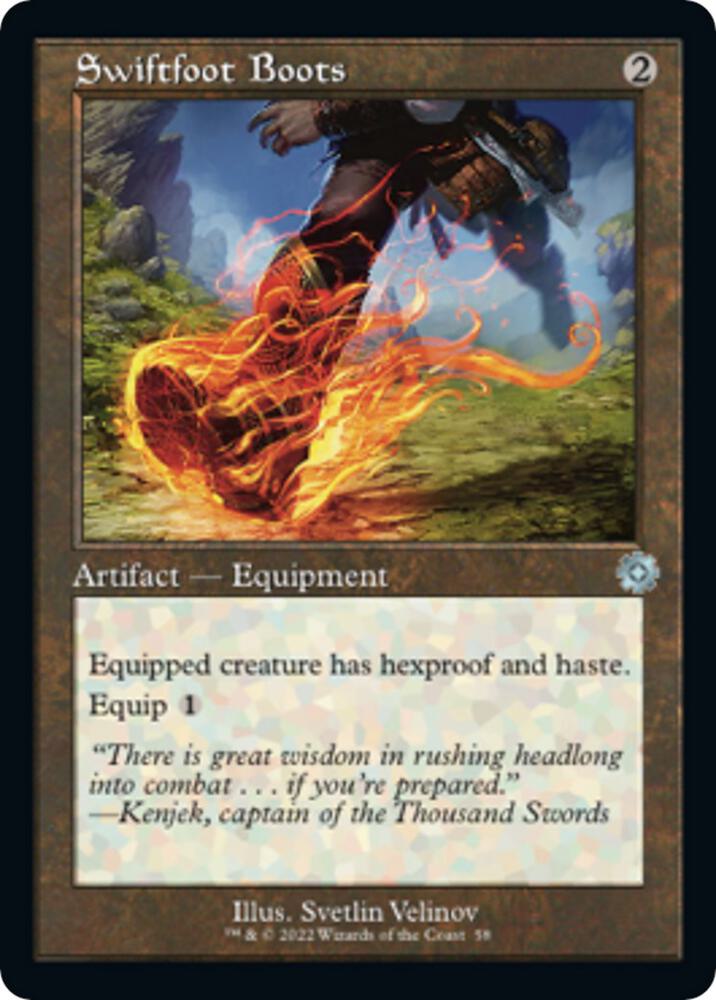 Swiftfoot Boots 58 (The Brothers' War: Retro Frame Artifacts)  - Foil