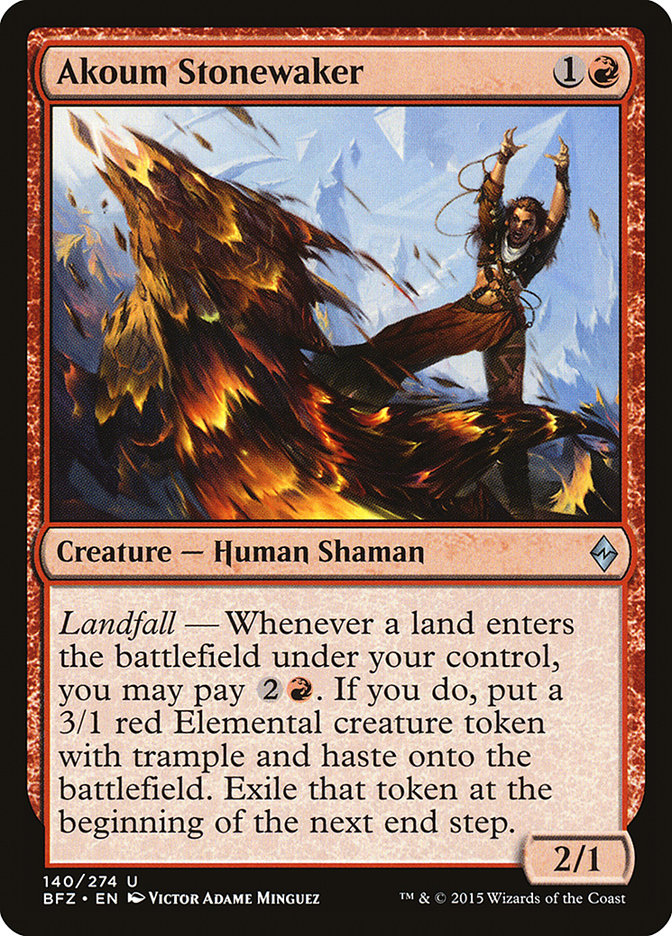 Akoum Stonewaker 140/274 (Battle for Zendikar) 