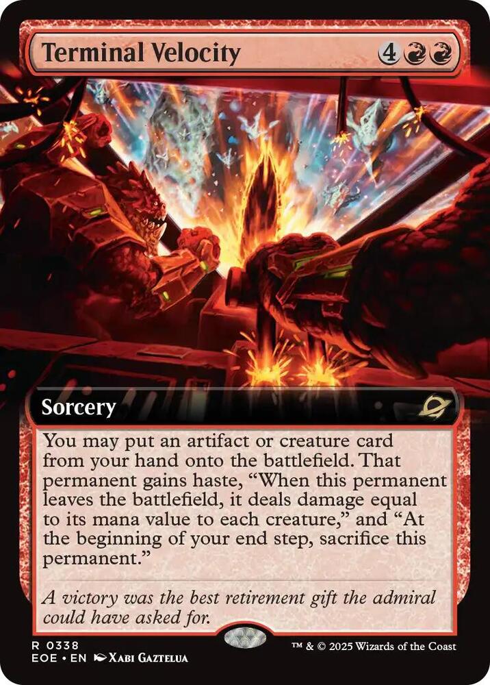Terminal Velocity  338/276 (Edge of Eternities)  - Extended Art