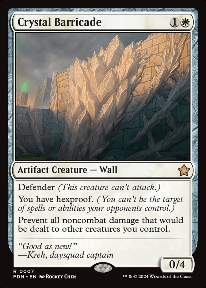 Crystal Barricade 7 (Foundations)  - Foil