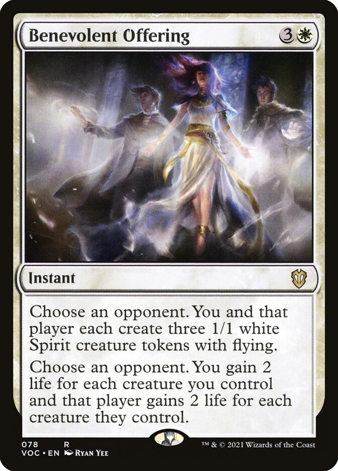 Benevolent Offering 78/38 (Commander: Innistrad: Crimson Vow) 