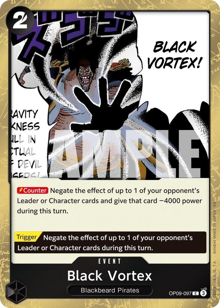 Black Vortex OP09-097 (Premium Booster -The Best- Vol. 2)  - Pirate Foil