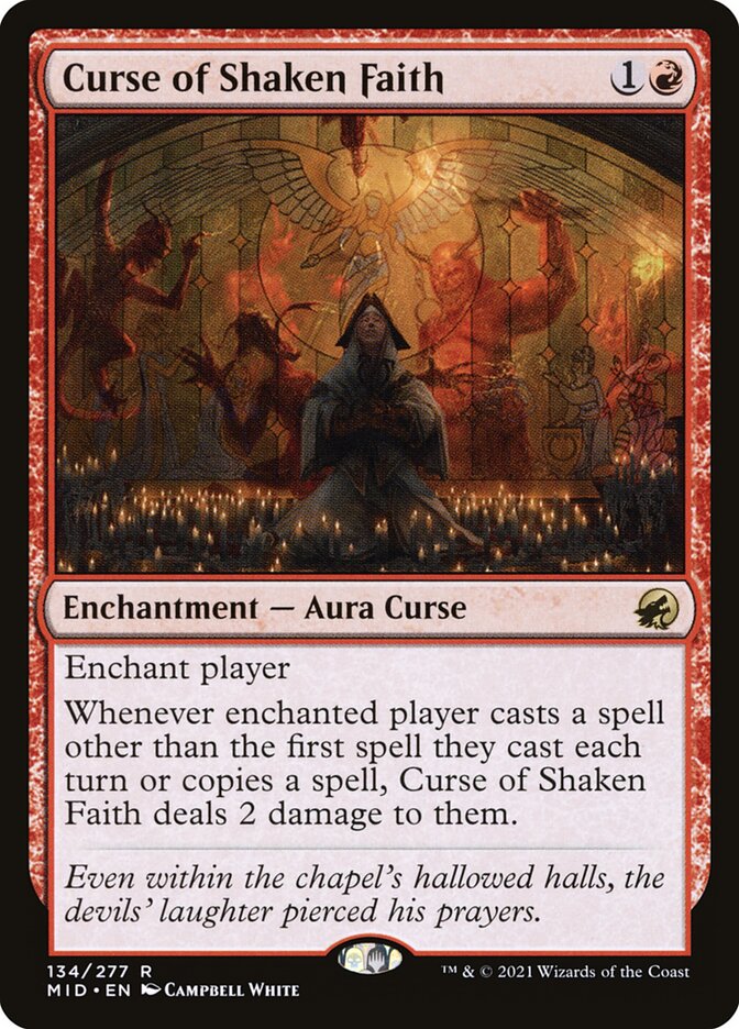 Curse of Shaken Faith 134/277 (Innistrad: Midnight Hunt) 