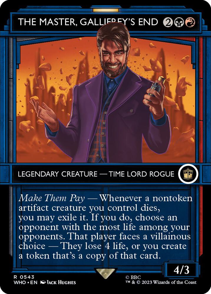 The Master, Gallifrey's End 543/331 (Universes Beyond: Doctor Who)  - Showcase Foil