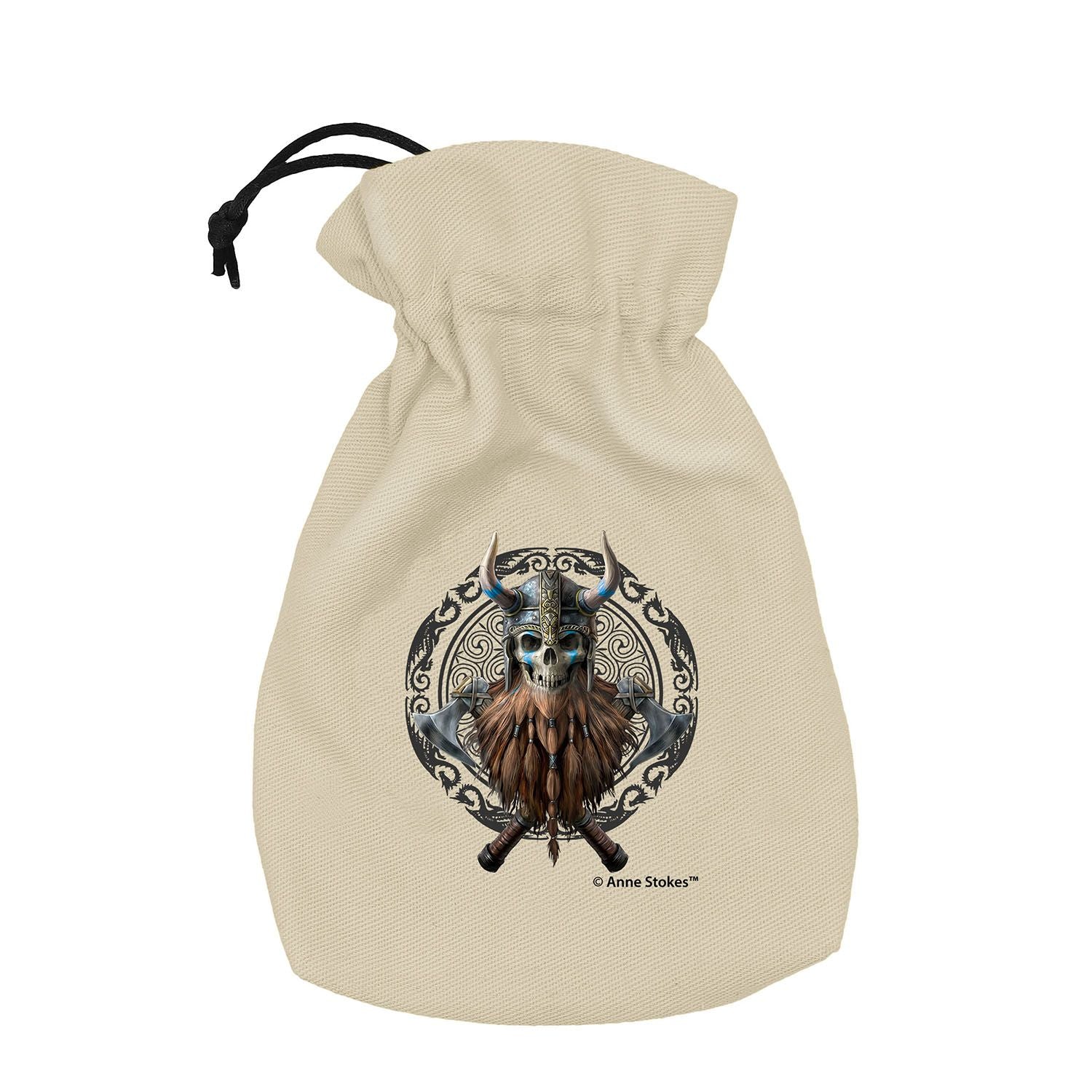 Q Workshop - Anne Stokes - Dice Pouch - Viking Skull