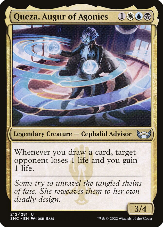 Queza, Augur of Agonies 212 (Streets of New Capenna)  - Foil