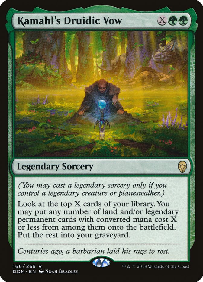 Kamahl's Druidic Vow 166/269 (Dominaria) 