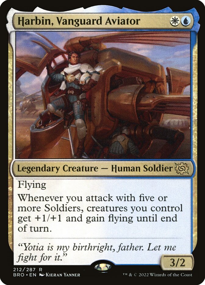 Harbin, Vanguard Aviator 212/287 (The Brothers' War)  - Foil