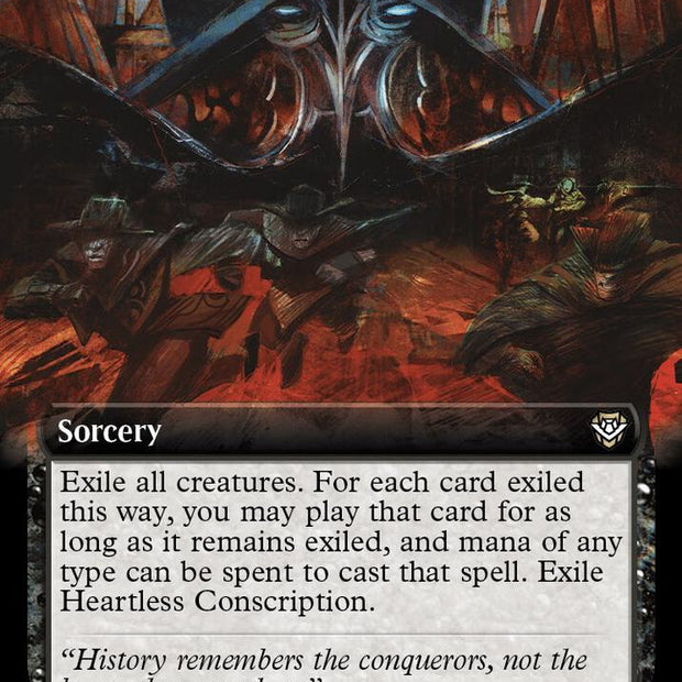 Heartless Conscription Extended Art (Commander: Outlaws of Thunder Junction) 