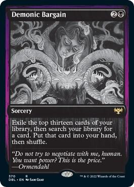 Demonic Bargain 370/534 (Innistrad: Double Feature)  - Foil