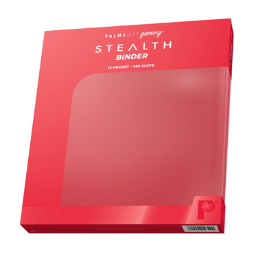 STEALTH 12 Pocket Zip Trading Card Binder - RED