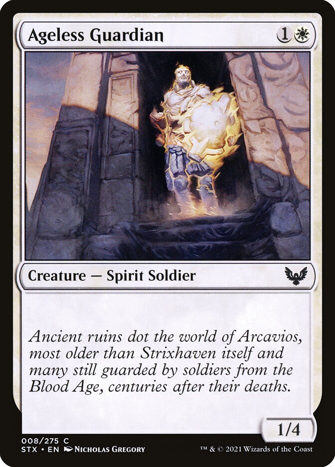 Ageless Guardian 8/275 (Strixhaven: School of Mages)  - Foil