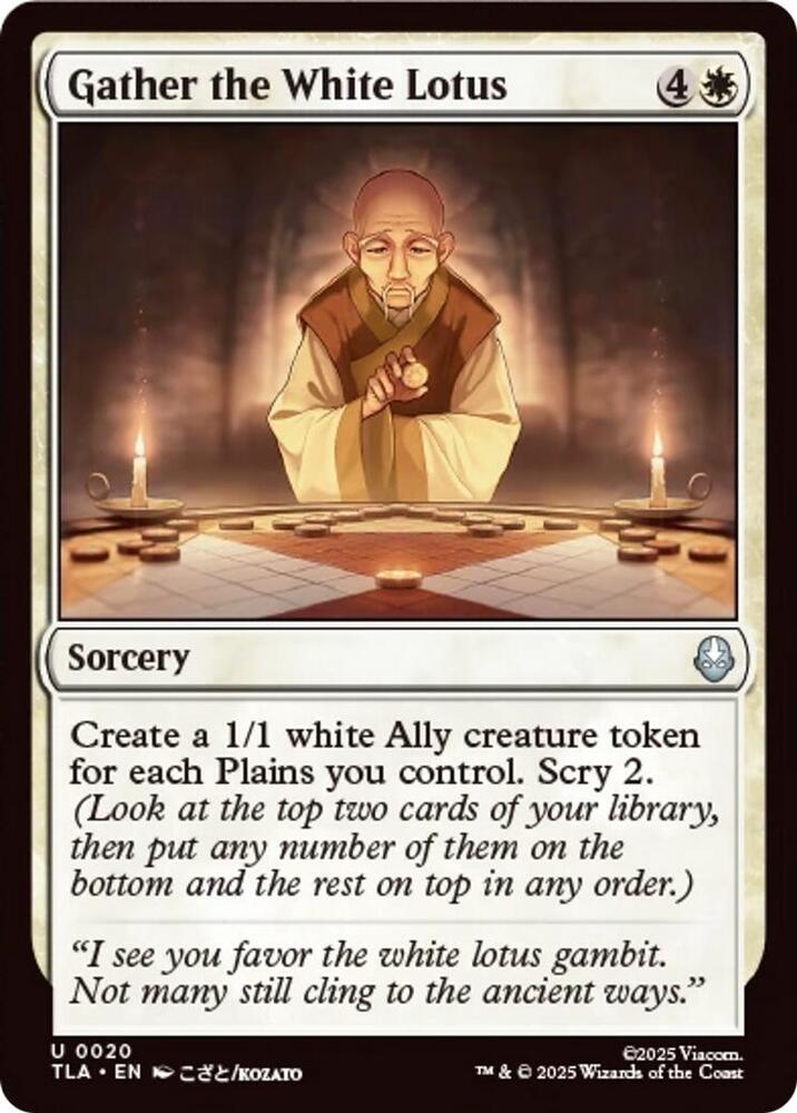 Gather the White Lotus 20 (Avatar: The Last Airbender)  - Foil
