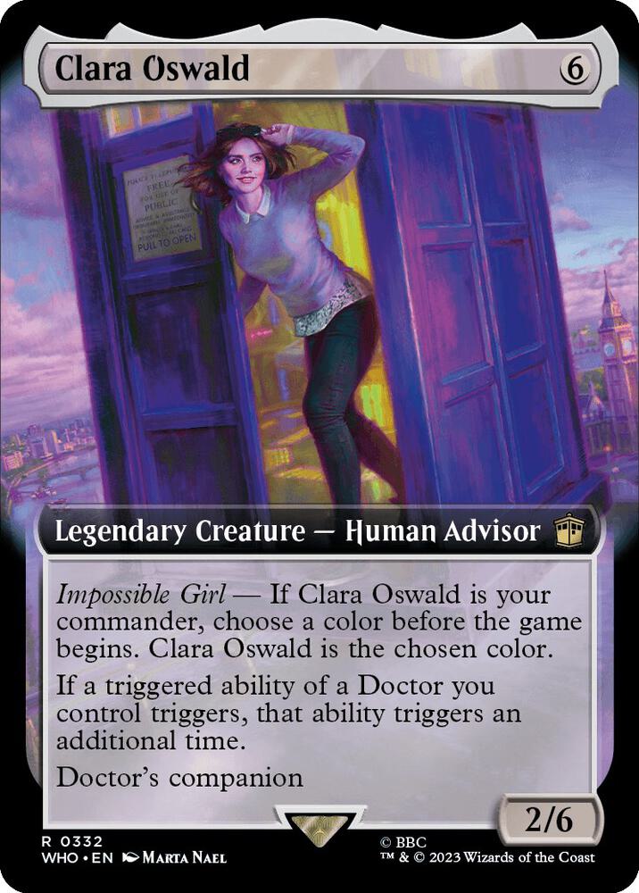 Clara Oswald 332/331 (Universes Beyond: Doctor Who)  - Extended Art Foil