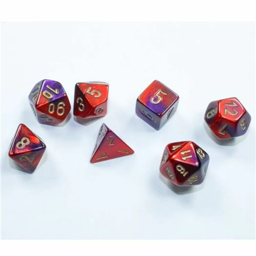 CHX 20626 Gemini Mini Purple-Red/Gold 7-Die Set