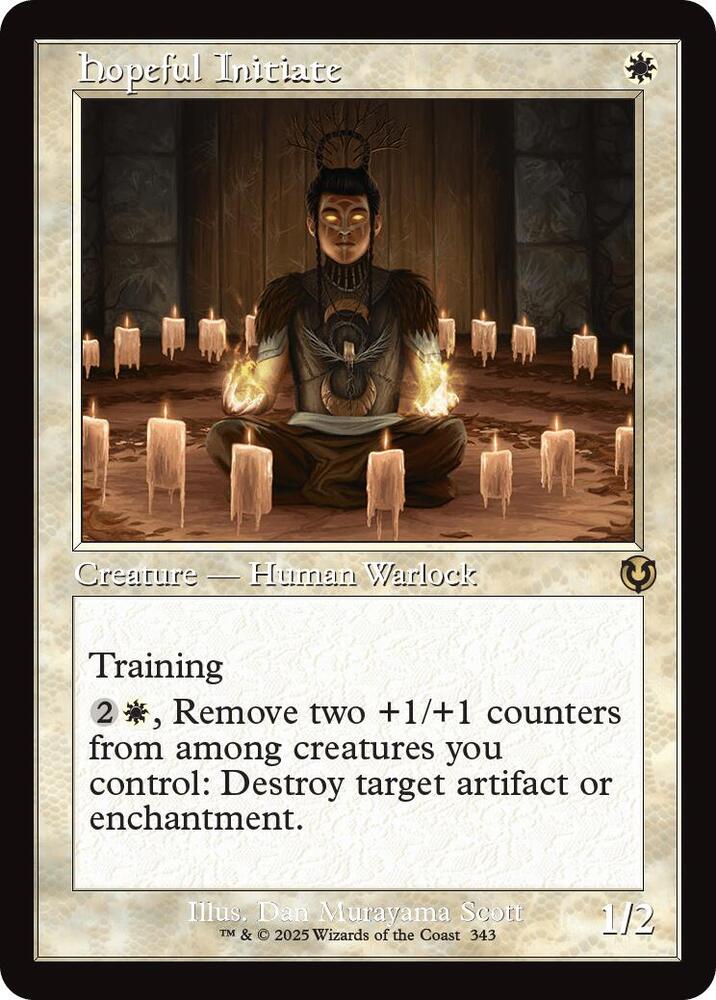 Hopeful Initiate 343/287 (Innistrad Remastered)  - Retro Foil