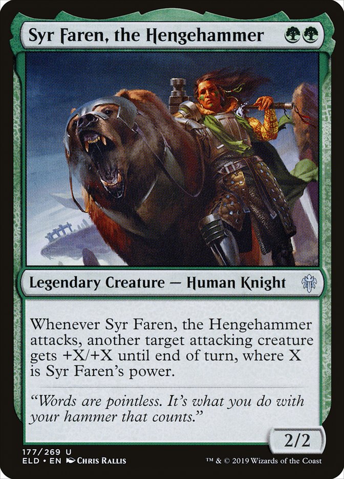 Syr Faren, the Hengehammer 177/269 (Throne of Eldraine) 