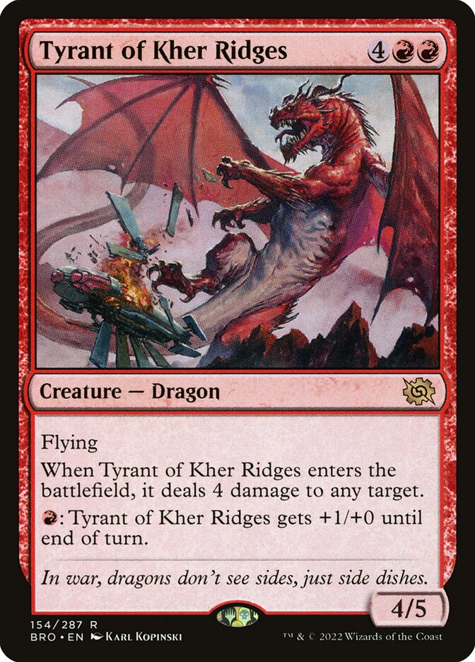 Tyrant of Kher Ridges 154/287 (The Brothers' War) 