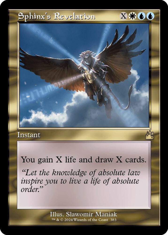 Sphinx's Revelation 383/291 (Ravnica Remastered)  - Retro