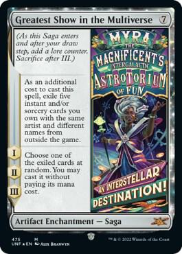 Greatest Show in the Multiverse Galaxy Foil 475/244 (Unfinity)  - Foil