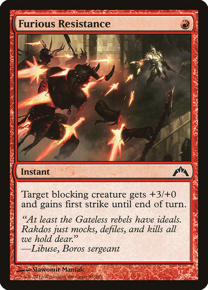 Furious Resistance 93/249 (Gatecrash) 