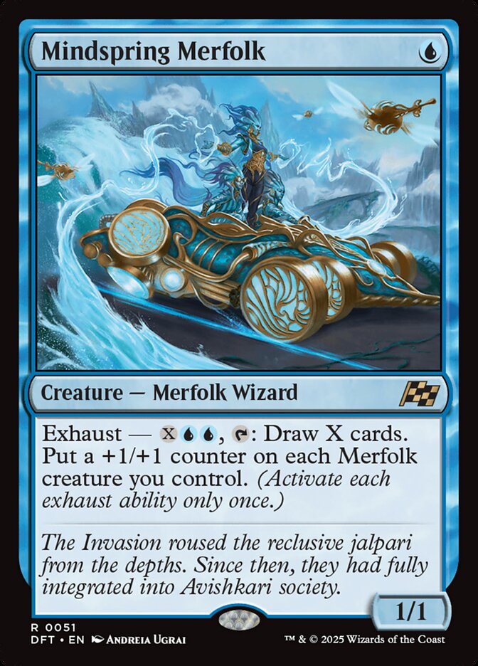Mindspring Merfolk 51 (Aetherdrift)  - Foil