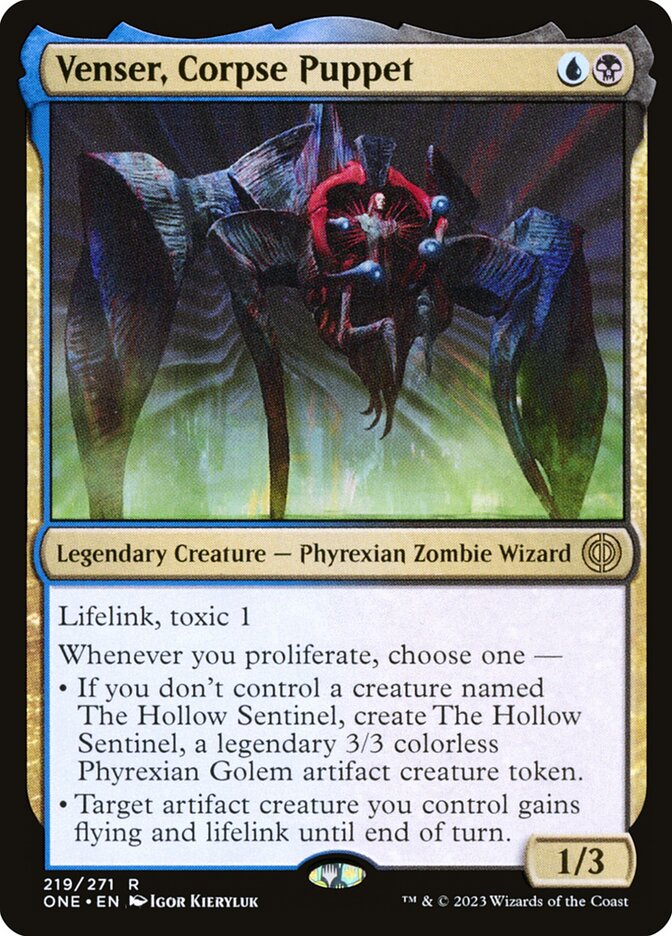 Venser, Corpse Puppet 219/271 (Phyrexia: All Will Be One)  - Foil