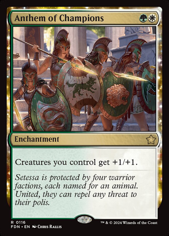 Anthem of Champions (Foundations)  - Foil