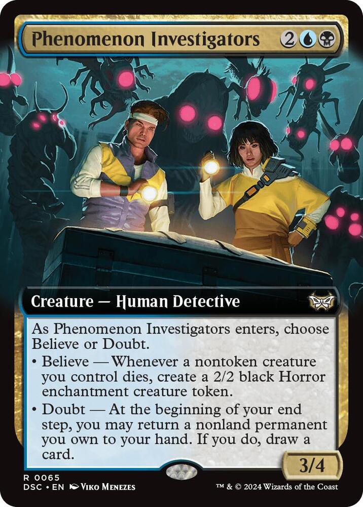Phenomenon Investigators 65/40 (Commander: Duskmourn: House of Horror)  - Extended Art