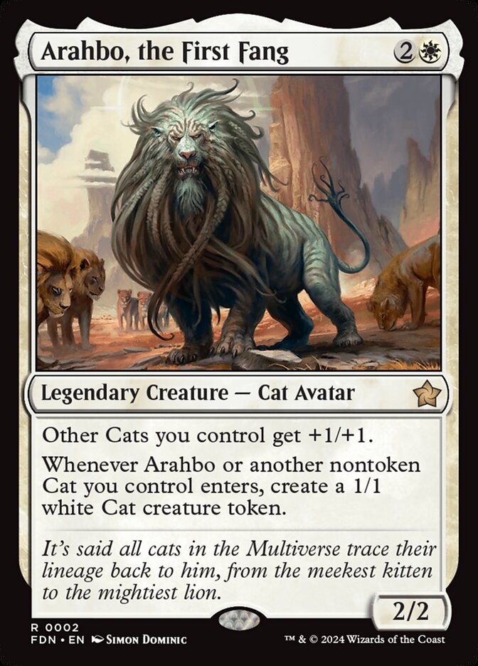 Arahbo, the First Fang 2/291 (Foundations)  - Foil