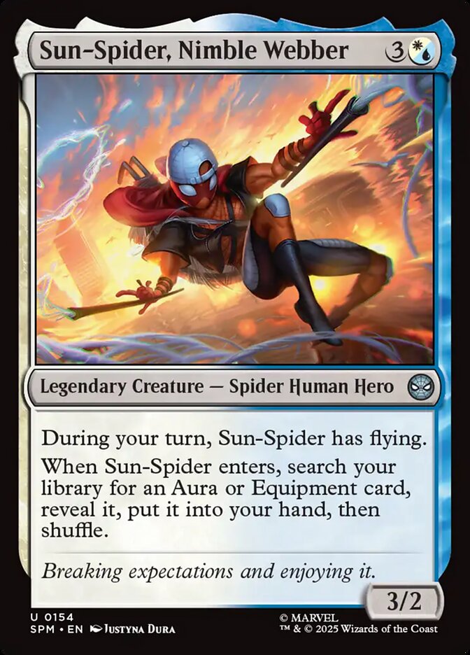 Sun-Spider, Nimble Webber 154/198 (Marvel's Spider-Man) 