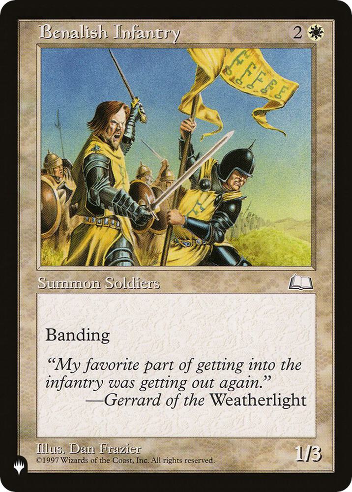 Benalish Infantry WTH-8/5075 (The List Reprints) 