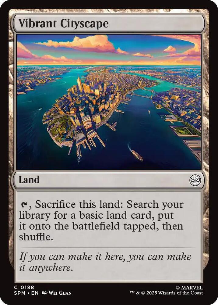 Vibrant Cityscape 188/198 (Marvel's Spider-Man)  - Foil