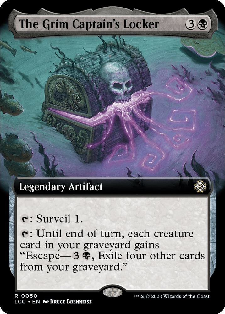 The Grim Captain's Locker 50/370 (Commander: The Lost Caverns of Ixalan)  - Extended Art