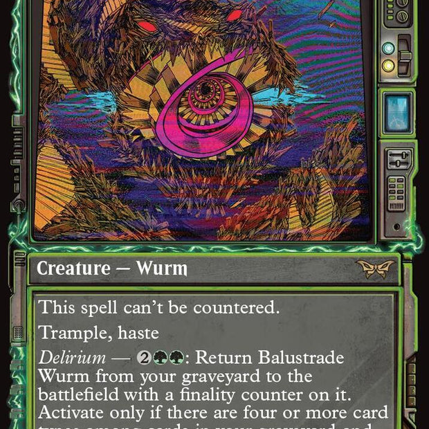 Balustrade Wurm 319 (Duskmourn: House of Horror)  - Foil
