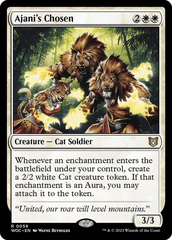 Ajani's Chosen 59/173 (Commander: Wilds of Eldraine) 