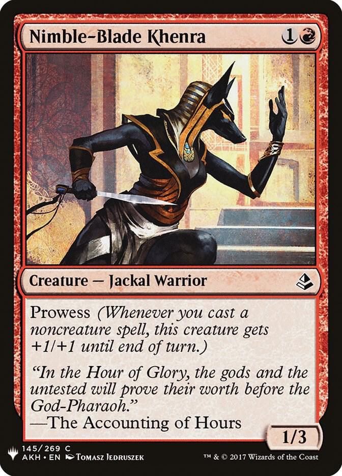 Nimble Blade Khenra AKH-145/5075 (The List Reprints) 