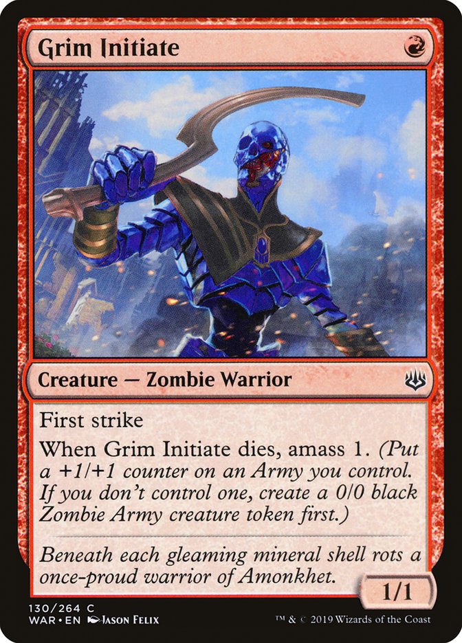 Grim Initiate 130/264 (War of the Spark) 
