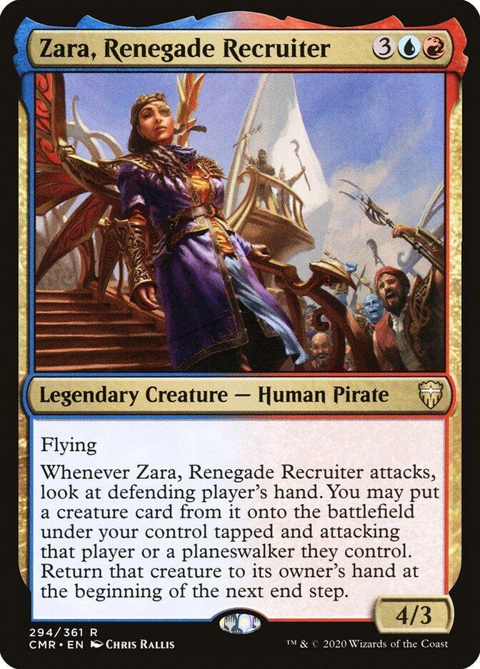 Zara, Renegade Recruiter 294/361 (Commander Legends)  - Foil