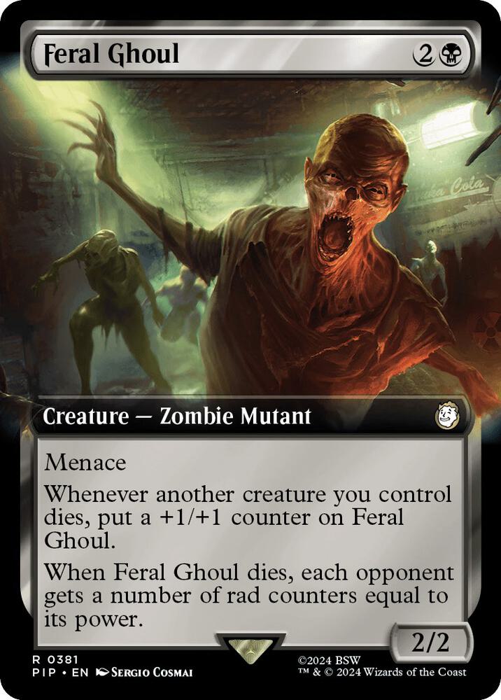 Feral Ghoul 381/326 (Universes Beyond: Fallout)  - Extended Art