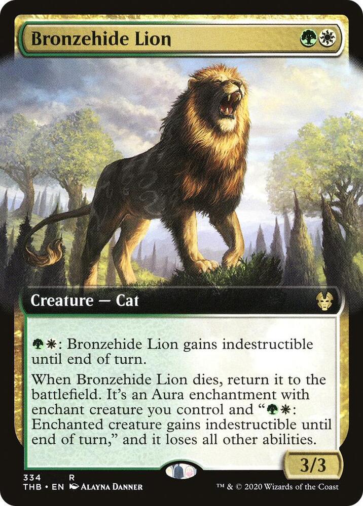 Bronzehide Lion 334 (Theros Beyond Death) 