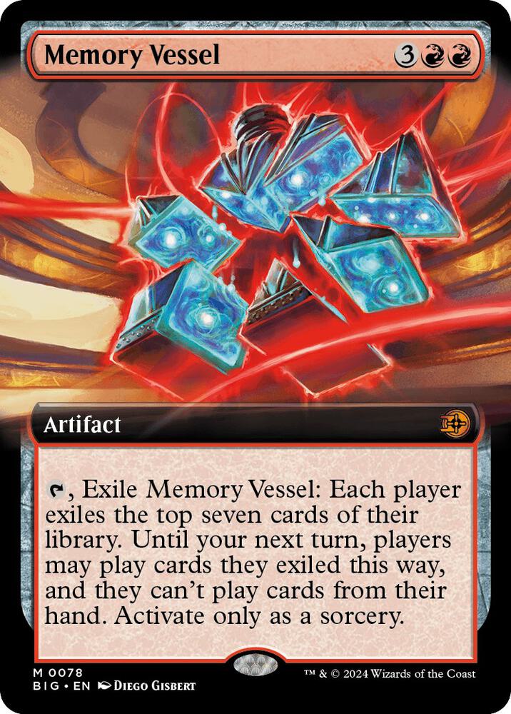 Memory Vessel 78/30 (Outlaws of Thunder Junction: The Big Score)  - Extended Art Foil