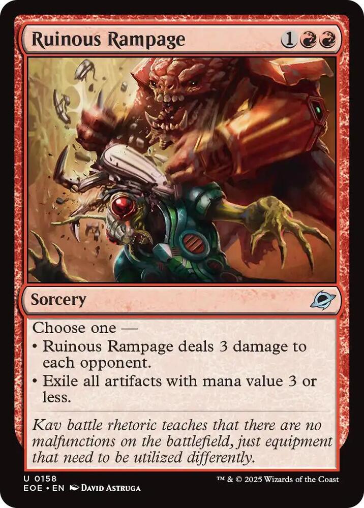 Ruinous Rampage 158/276 (Edge of Eternities) 