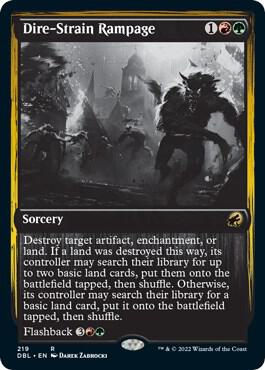 Dire Strain Rampage 219/534 (Innistrad: Double Feature) 