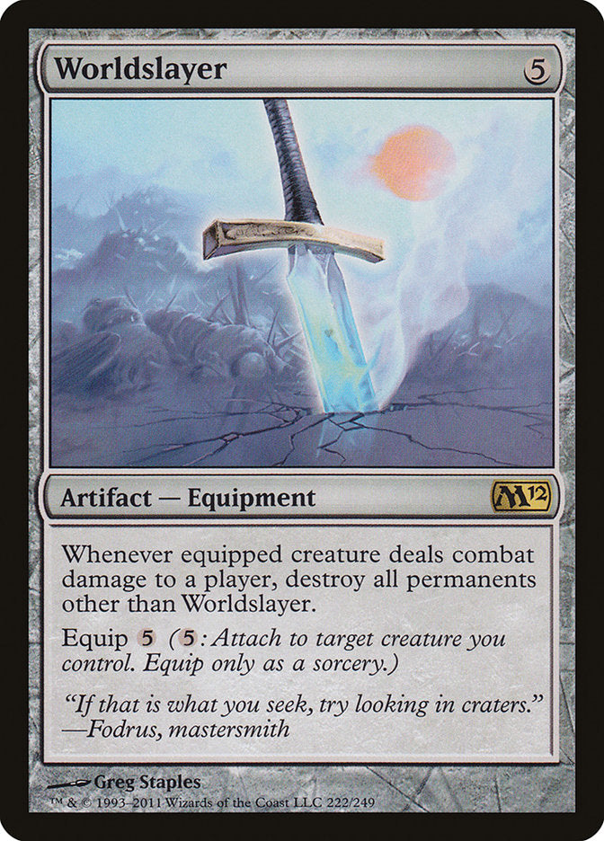 Worldslayer 222/249 (Magic 2012 (M12))  - Foil