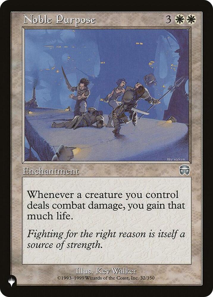 Noble Purpose MMQ-32/5075 (The List Reprints) 