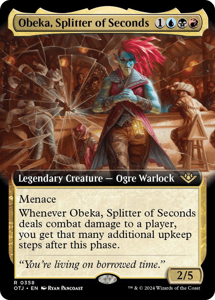 Obeka, Splitter of Seconds 358/286 (Outlaws of Thunder Junction)  - Extended Art