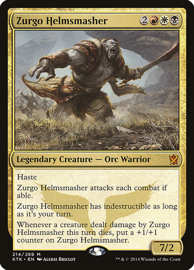 Zurgo Helmsmasher 214/269 (Khans of Tarkir)  - Foil