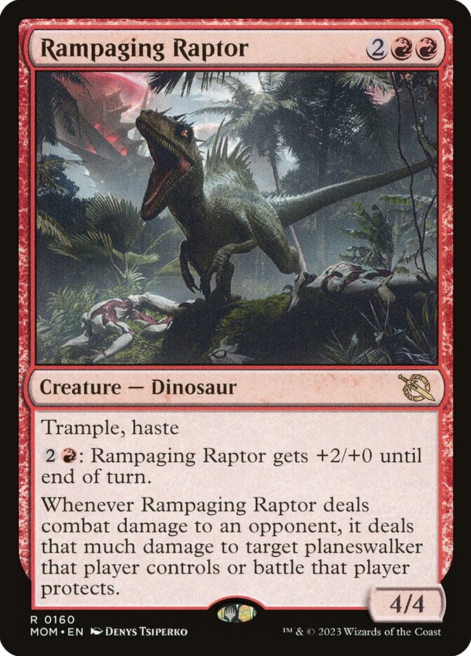 Rampaging Raptor 160/291 (March of the Machine)  - Foil